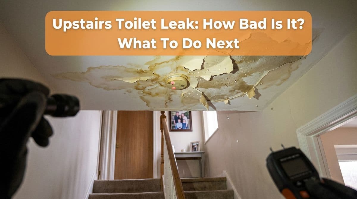 Upstairs Toilet Leak: How Bad Is It & What To Do Next image